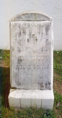 Piedra fundacional de 1919.  Administración Porras.